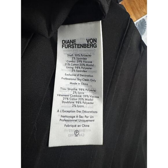 Diane Von Furstenberg Hugo Maxi Dress Halter Black Size Medium - Picture 8 of 8